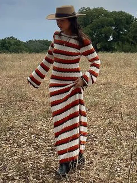 Mary ™ vestido de punto acampanado - Imagen 4