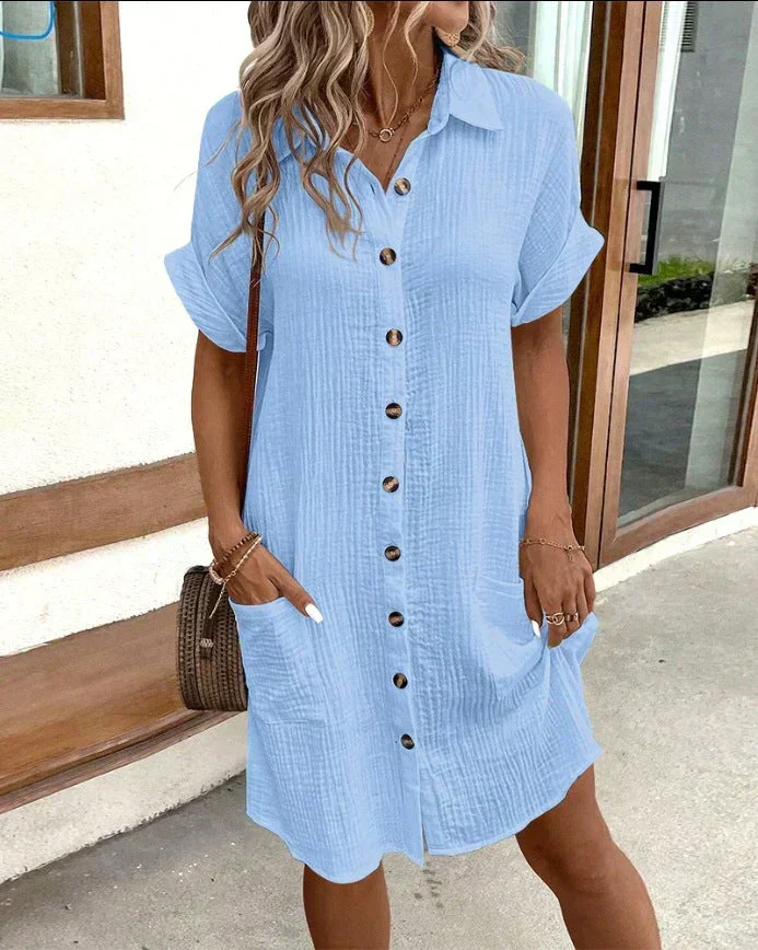 Gunda | Vestido de tela texturizada - Imagen 4
