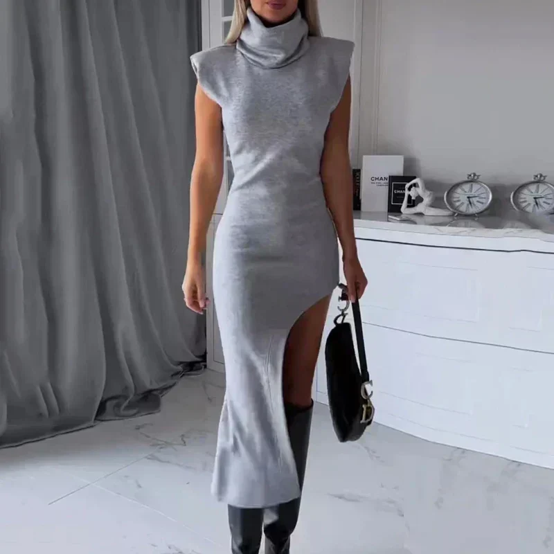Clara ™ vestido con cuello vuelto - Imagen 3