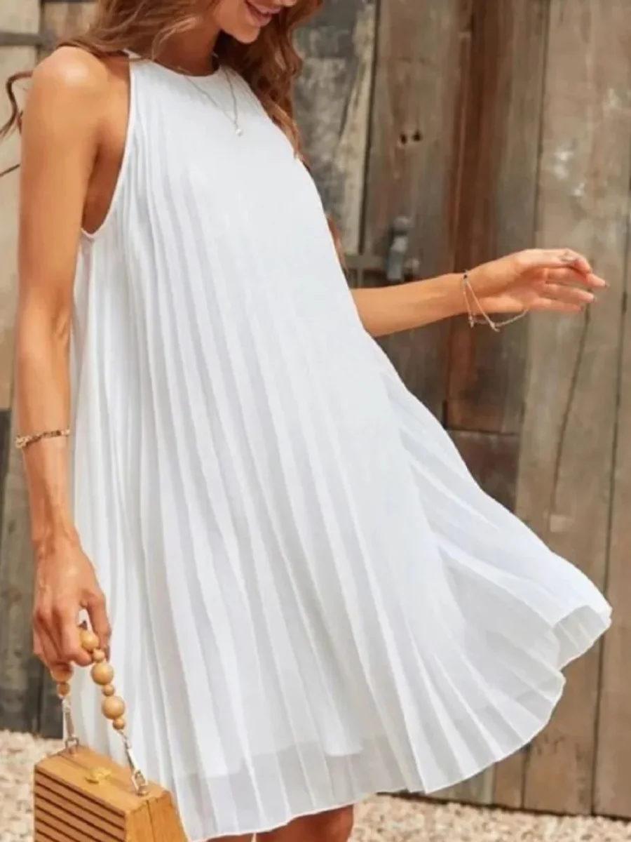 Lucía | Vestido midi plisado - Imagen 4