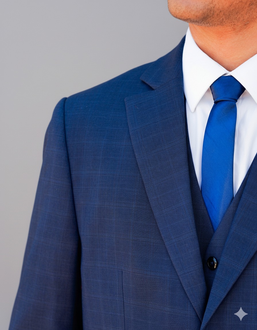 Traje Principe de Gales Azul - Imagen 3