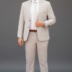 Traje Beige en Lino