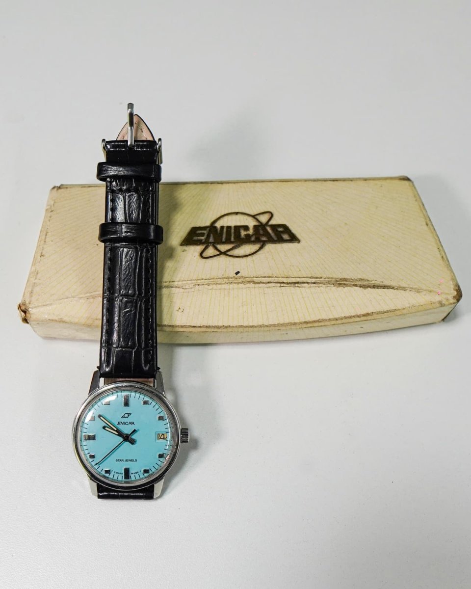 Reloj Enicar vintage original | Reloj suizo clásico - Imagen 3
