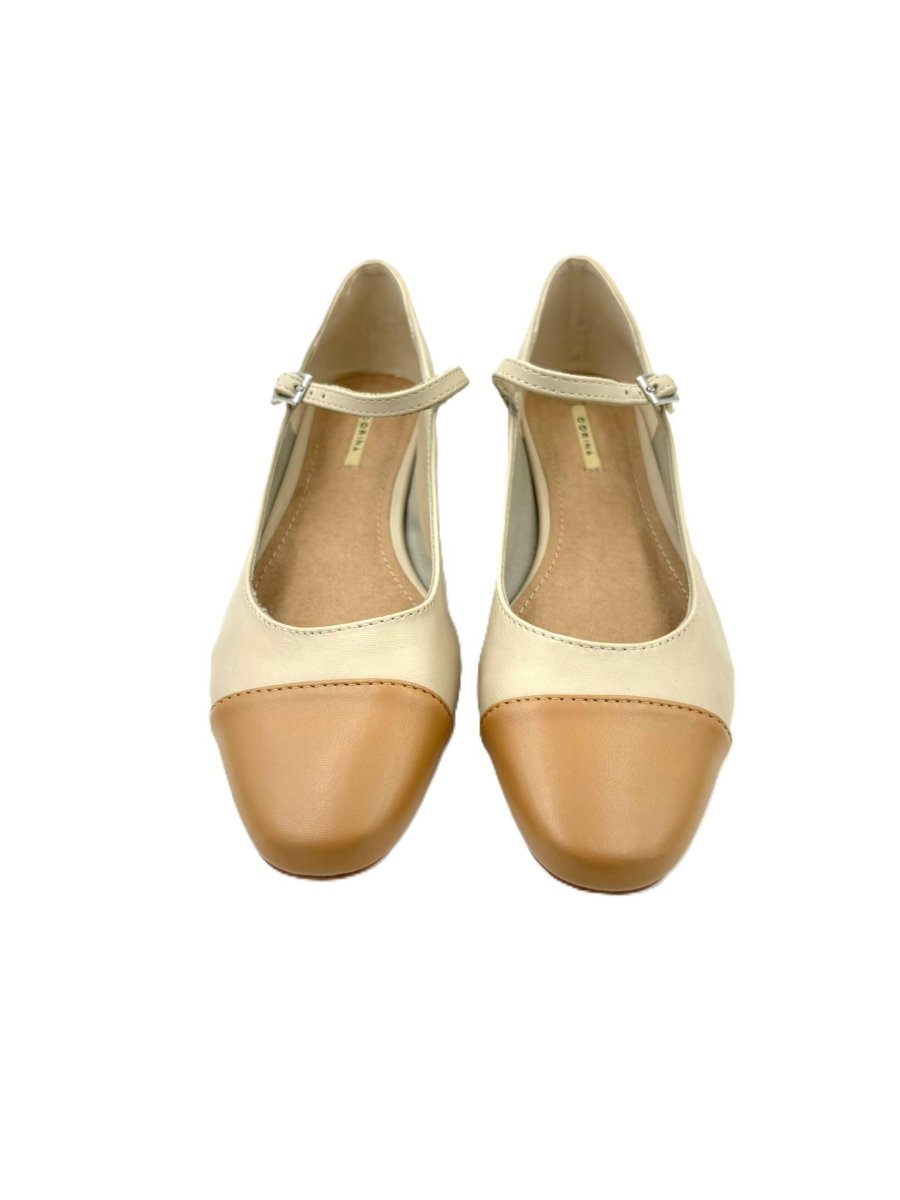 Zapato clásico tipo bailarina con cierre de hebilla y tacón de 3cm - Imagen 6
