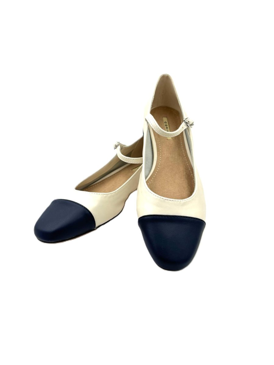 Zapato clásico tipo bailarina con cierre de hebilla y tacón de 3cm - Imagen 5