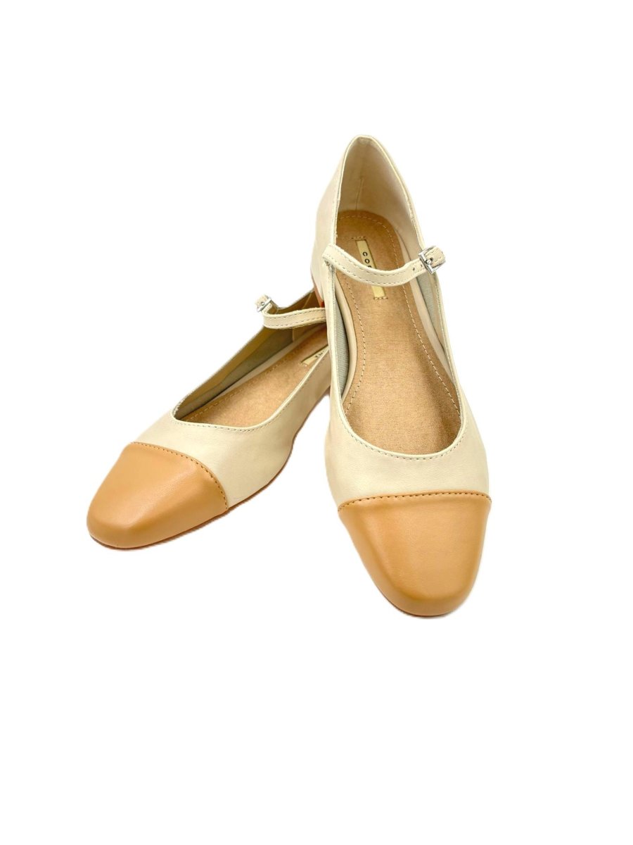 Zapato clásico tipo bailarina con cierre de hebilla y tacón de 3cm - Imagen 7