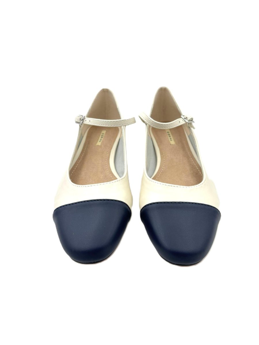 Zapato clásico tipo bailarina con cierre de hebilla y tacón de 3cm - Imagen 4
