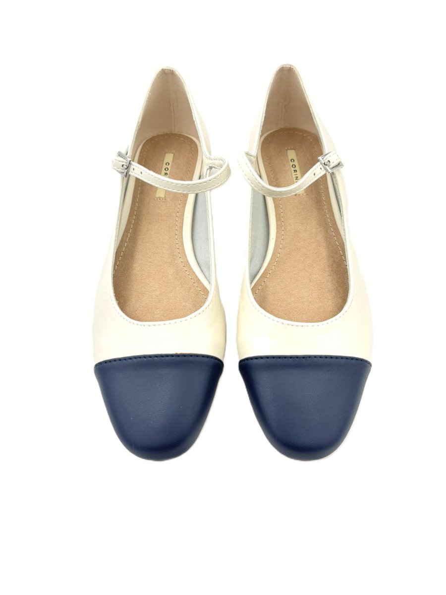 Zapato clásico tipo bailarina con cierre de hebilla y tacón de 3cm - Imagen 3