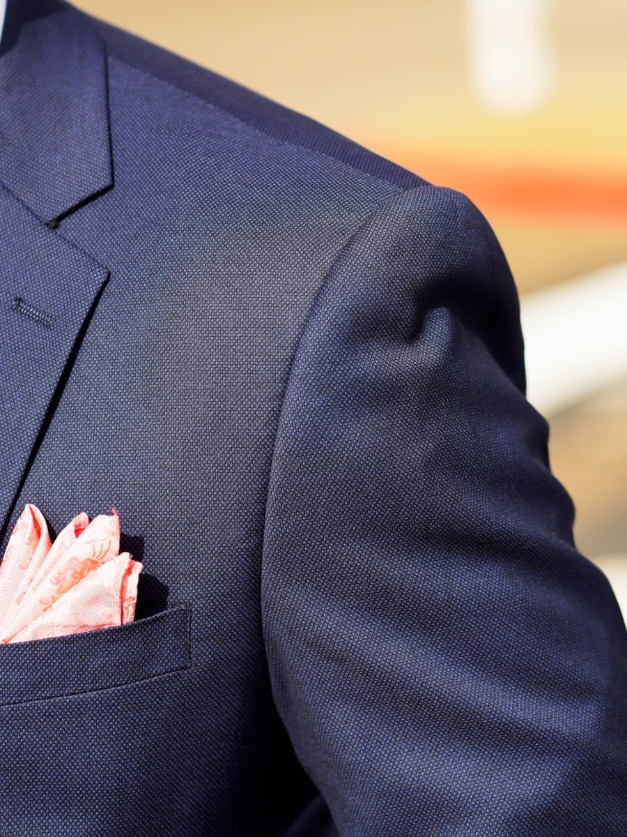 Traje Azul Texturado de Hombre Máximo San Martín - Imagen 4