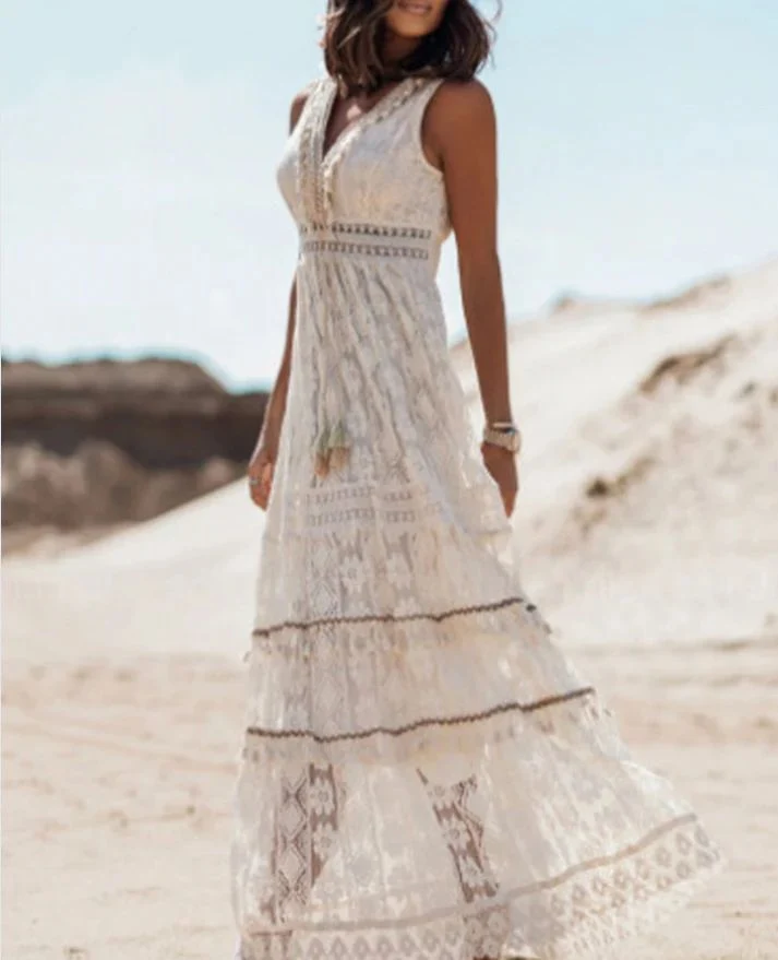 Nina | Vestido bohemio de lujo (Casi agotado) - Imagen 4