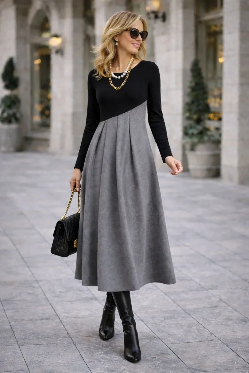 Eliara™ | Vestido largo elegante e intemporal - Imagen 3