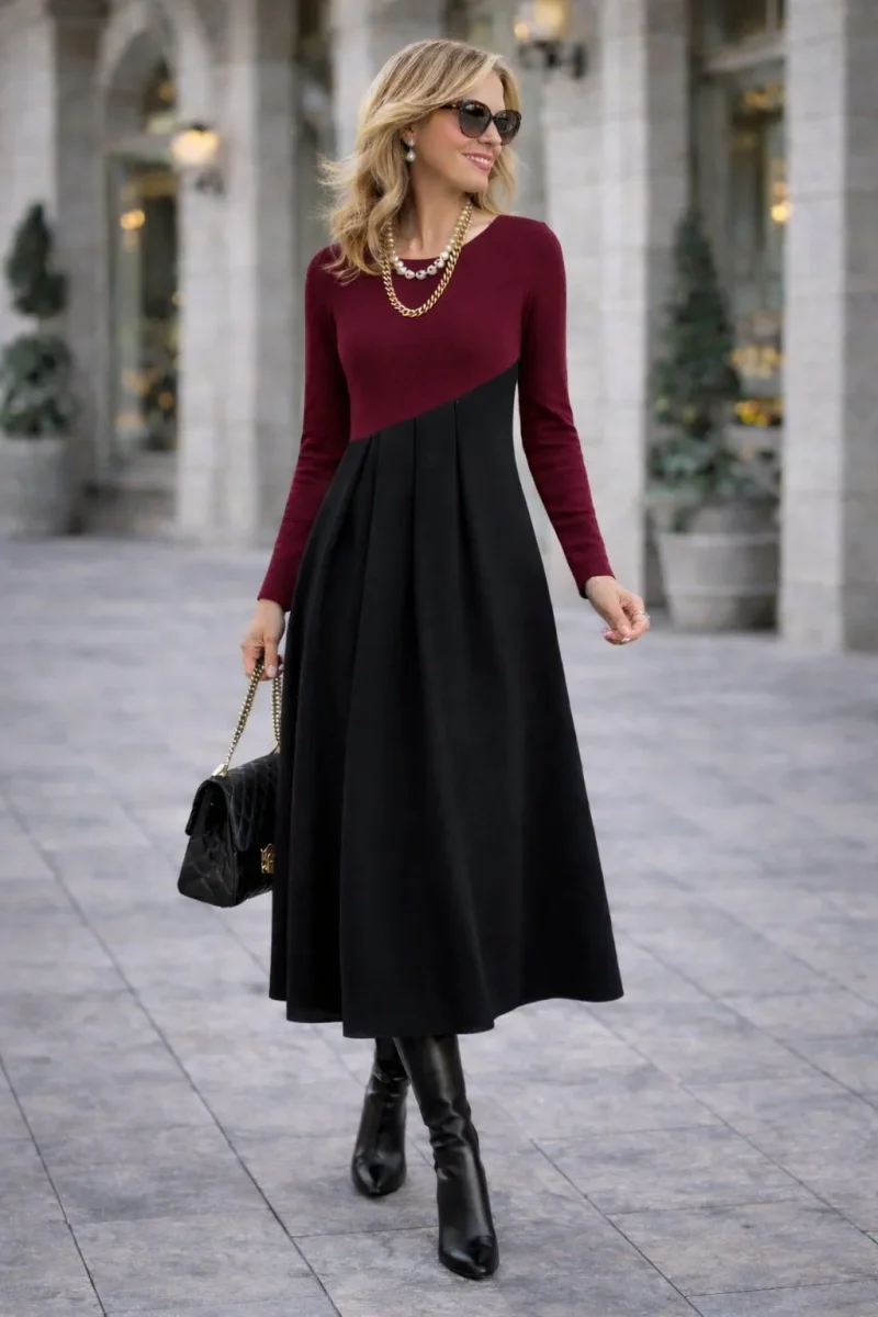 Eliara™ | Vestido largo elegante e intemporal - Imagen 4