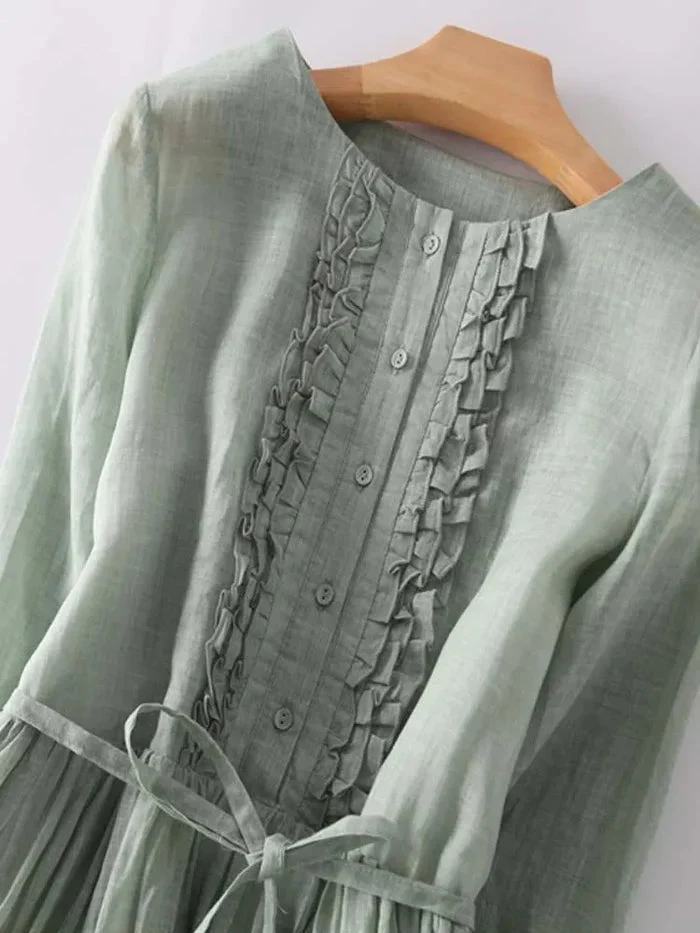 Laura™ - Vestido elegante de lino - Imagen 7
