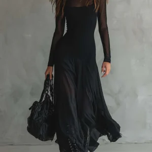 Orlina™ | Vestido de Mujer Fluido de Capas Transparentes