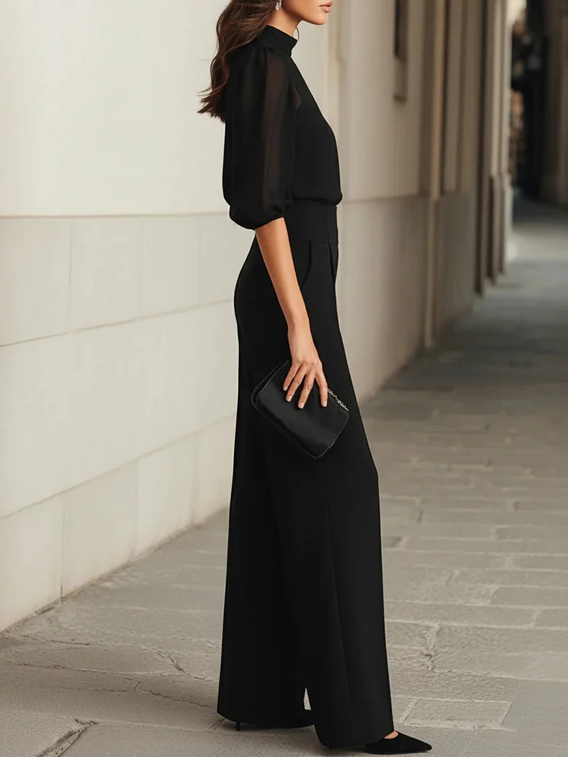 Valentina | Conjunto de tres piezas negro para Mujer - Imagen 4