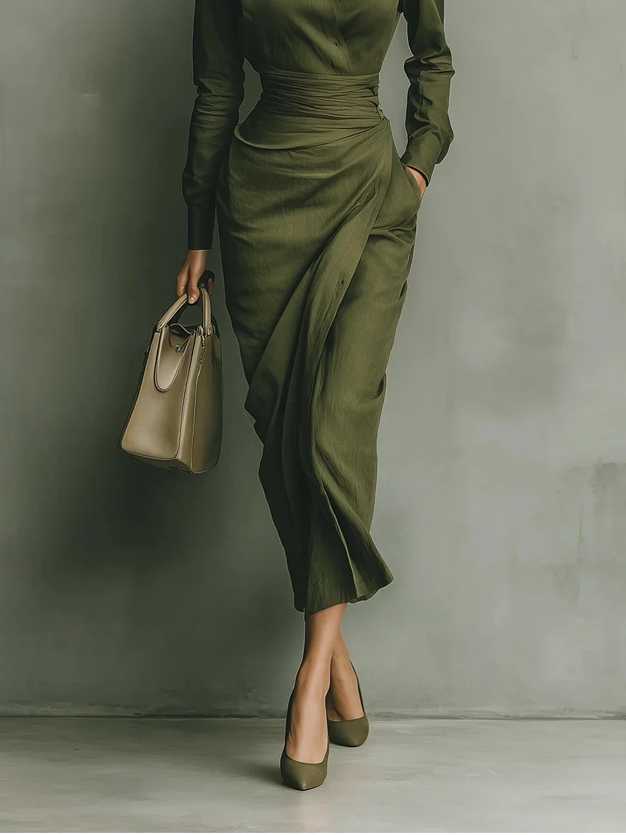 Narelle - Vestido Elegante Envolvente - Imagen 4