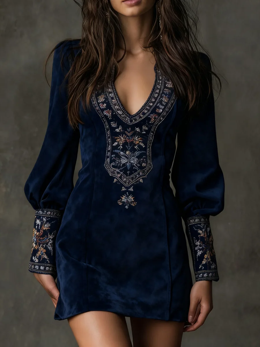 Magda – vestido mini vintage marrón - Imagen 8