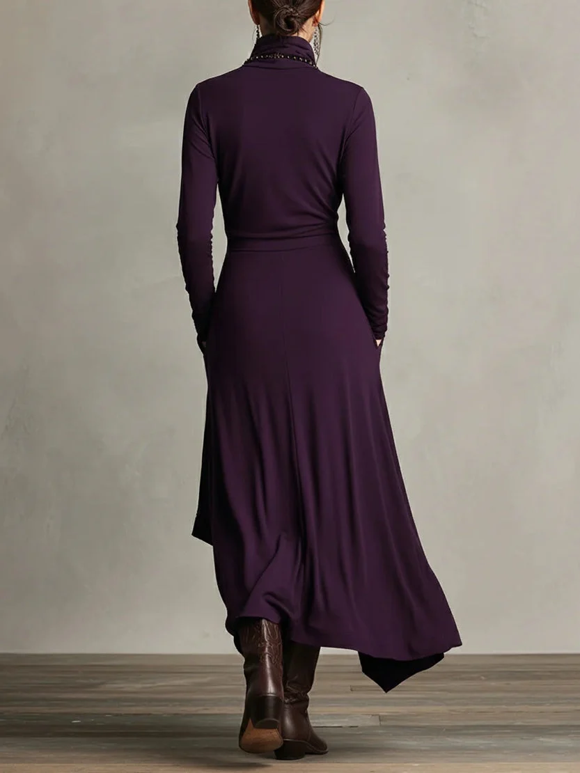 Diana - Vestido Maxi Drama Asimétrico - Imagen 4