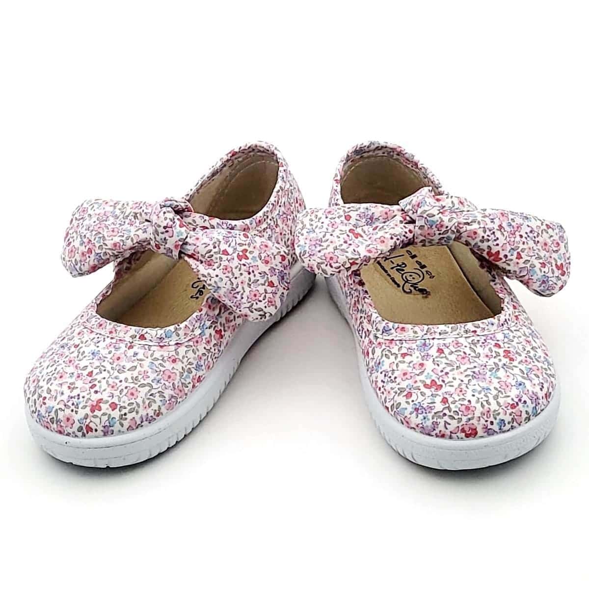 Zapatillas tipo bamba Lona Lazo Vichy o Flores - Imagen 3
