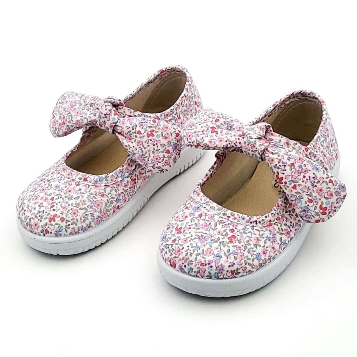 Zapatillas tipo bamba Lona Lazo Vichy o Flores - Imagen 4