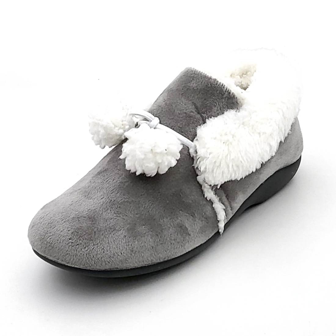 Zapatilla cerrada con borlas y borreguito interior - Imagen 4