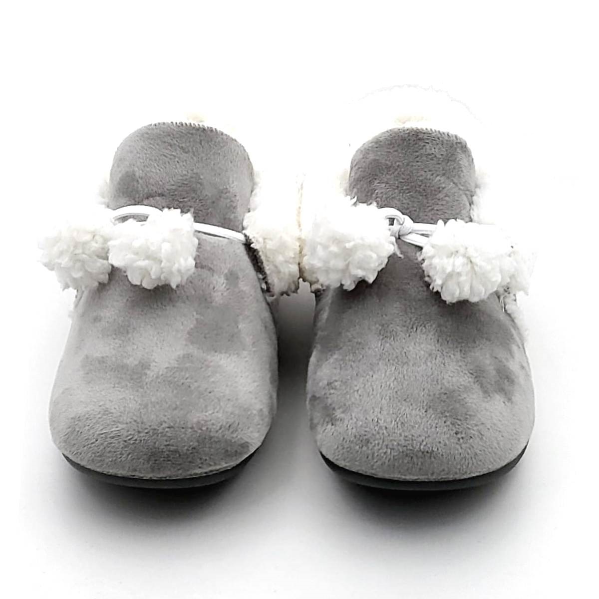 Zapatilla cerrada con borlas y borreguito interior - Imagen 2