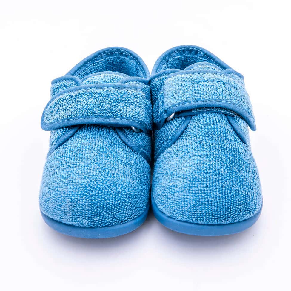 Zapatilla De Casa Para Niños En Algodón Toalla Con Cierre De Velcro Y Suela De Goma Antideslizante - Imagen 5