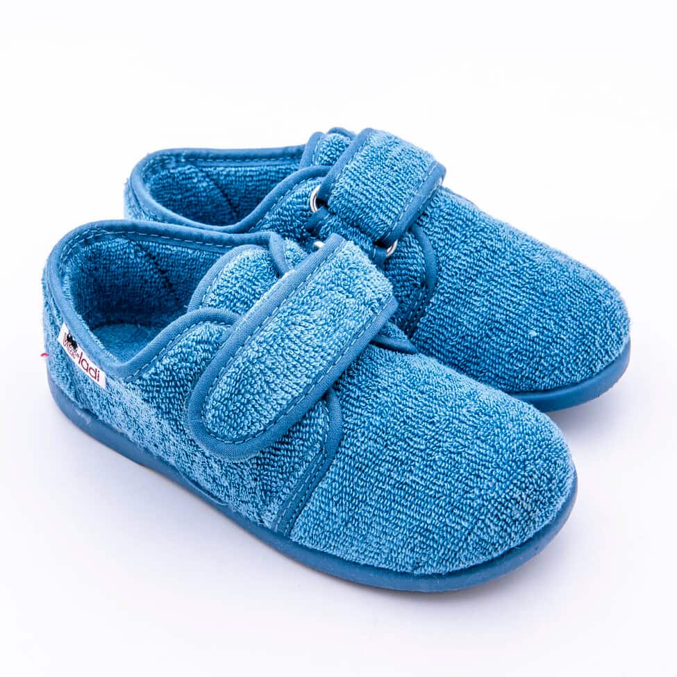 Zapatilla De Casa Para Niños En Algodón Toalla Con Cierre De Velcro Y Suela De Goma Antideslizante - Imagen 6