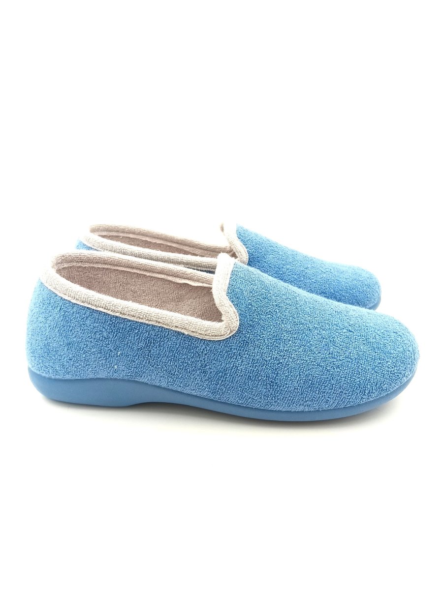 Zapatilla de casa cerrada toalla con suela de goma antideslizante - Imagen 4