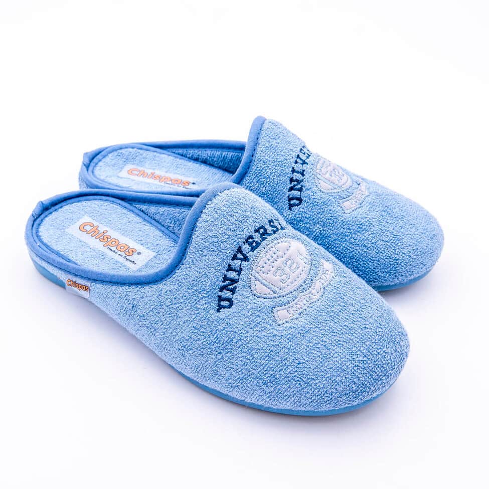 Zapatillas para casa infantiles en algodon toalla y suela de goma - Imagen 3