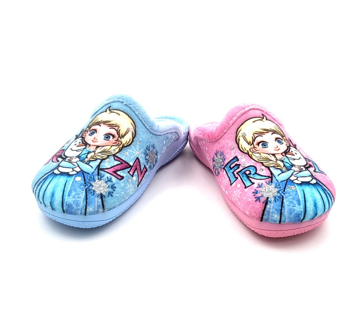 Zapatilla infantil abierta con suela antideslizante con dibujos de FROZEN - Imagen 3