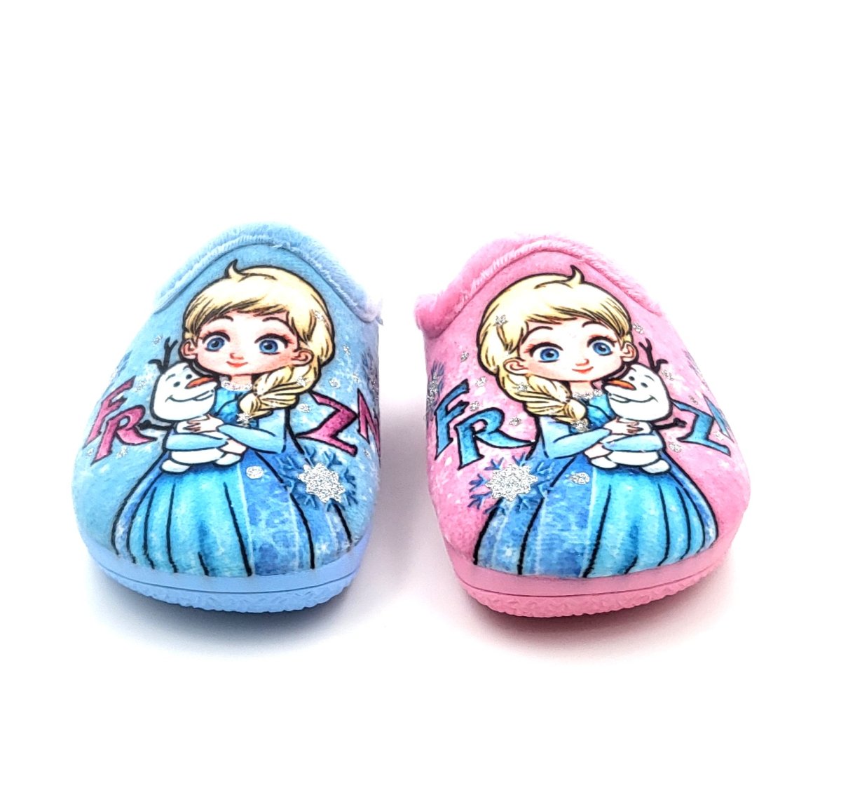 Zapatilla infantil abierta con suela antideslizante con dibujos de FROZEN - Imagen 2