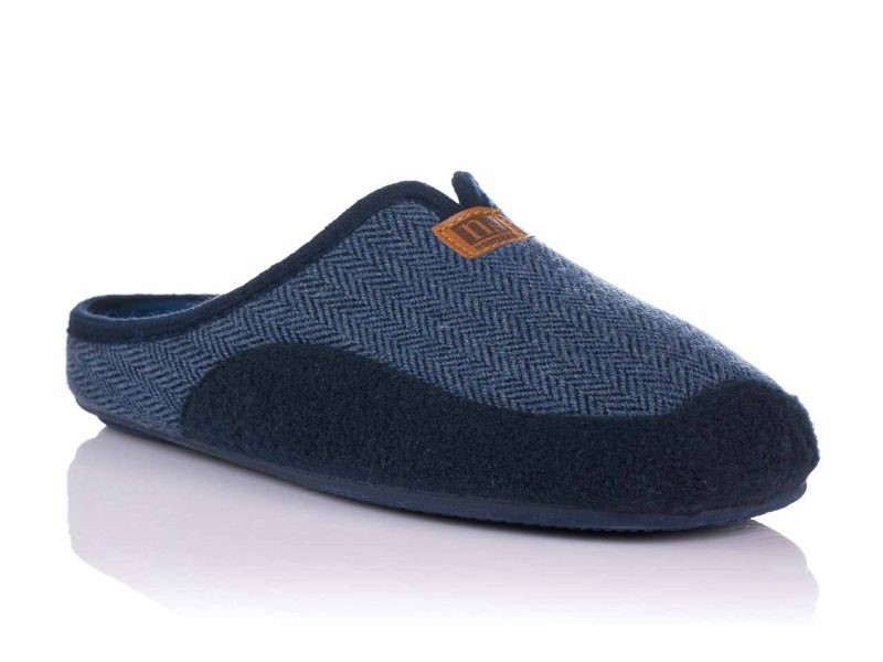 Zapatillas para hombre en lana natural con suela de goma antideslizante. - Imagen 3