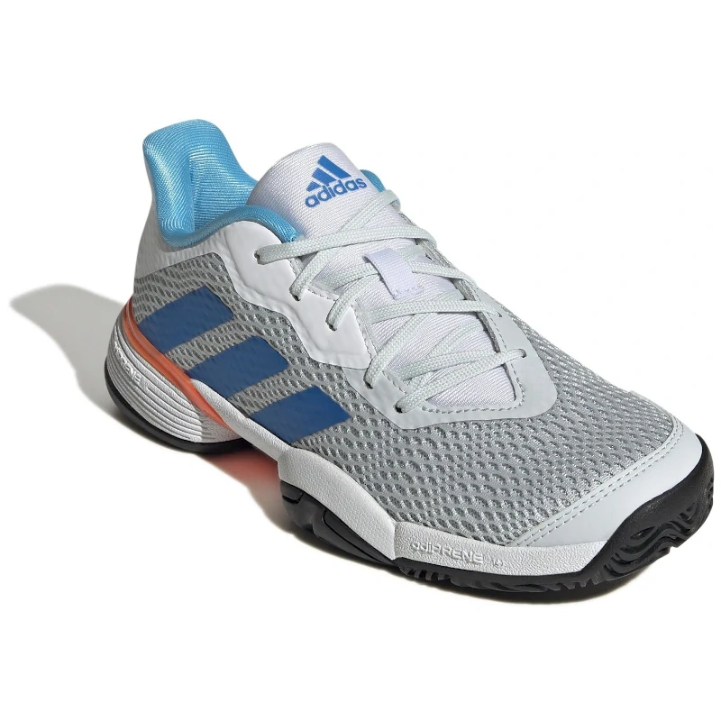 Zapatillas Adidas Barricade K Azul/Naranja/Blanco - Imagen 2