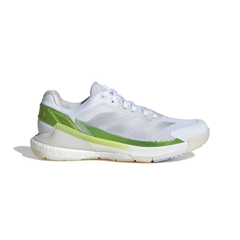 Zapatillas Adidas Crazyquick Boost Padel W Blancas/Verdes 2025 - Imagen 2