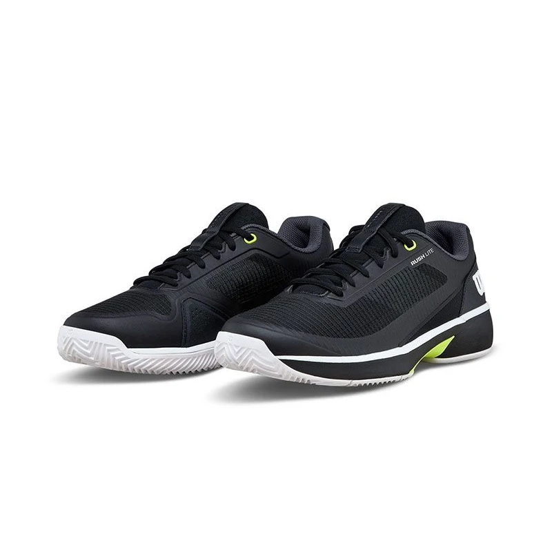 Zapatillas Wilson Rush Lite 5 Clay Black/White 2026 - Imagen 2