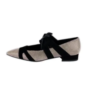 Zapato Angari Vieneta Taupe y Negro