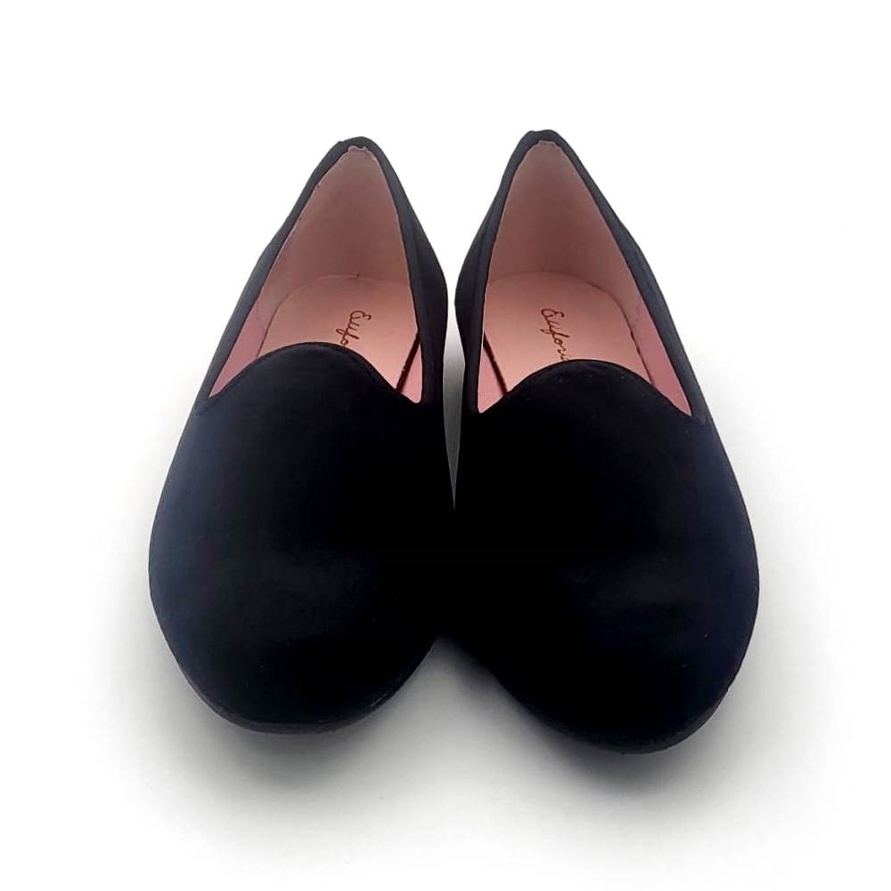 Zapato en terciopelo cerrado con suela de goma - Imagen 2