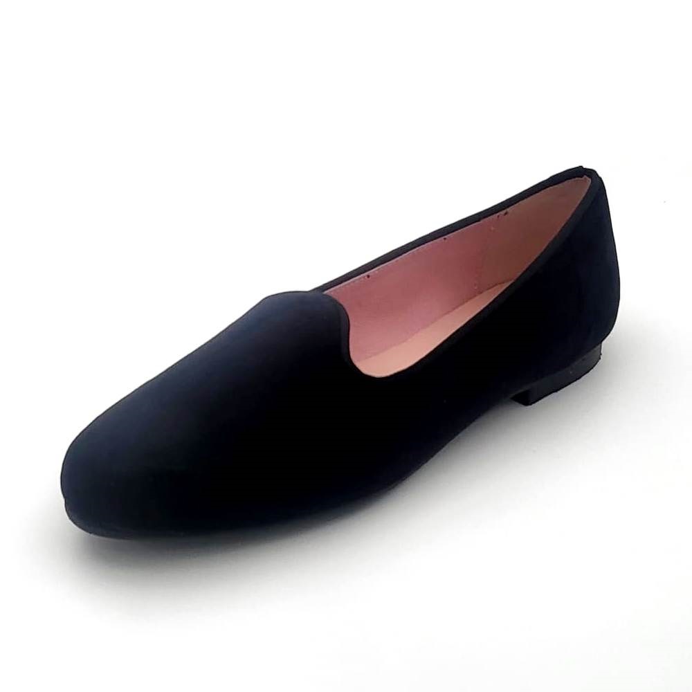 Zapato en terciopelo cerrado con suela de goma - Imagen 4
