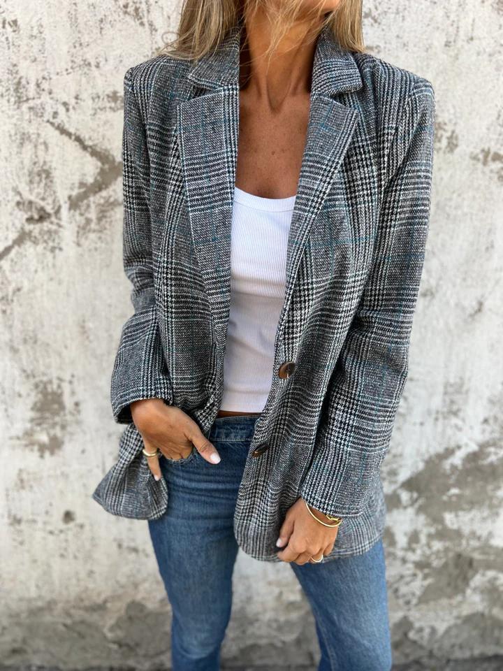 Alicja | Elegante chaqueta de cuadros para Mujer - Imagen 5