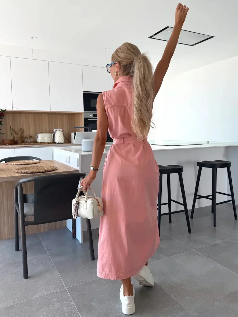 Isabelle | Maxi Vestido de Denim para Mujer - Imagen 7