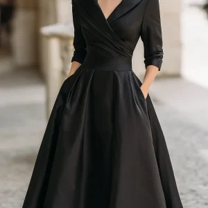 Lina - Vestido midi de satén para Mujer