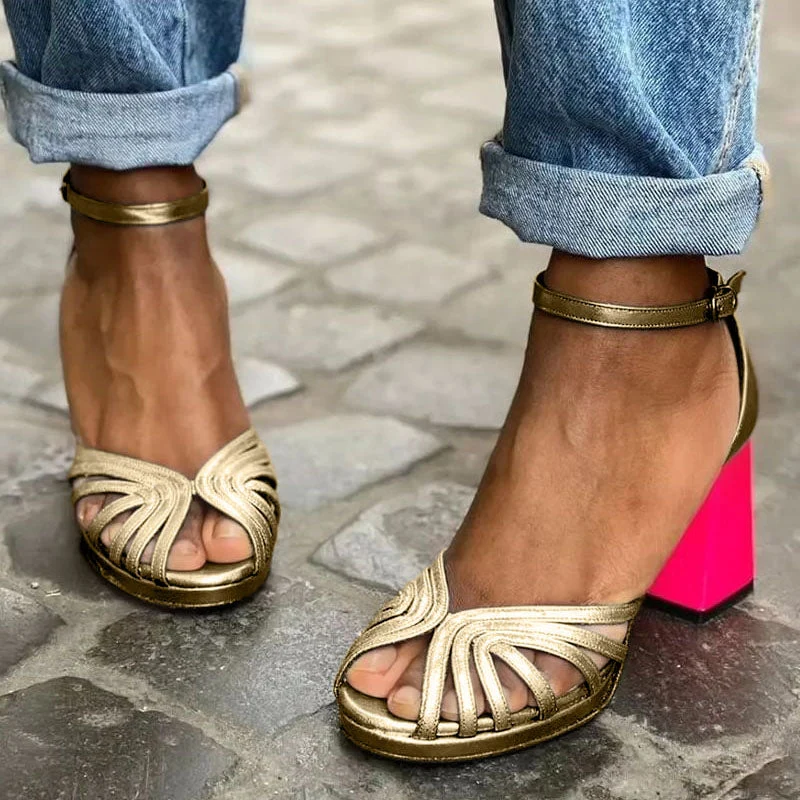 Soise™ | Sandalias clásicas de punta abierta con tira al tobillo - Imagen 2