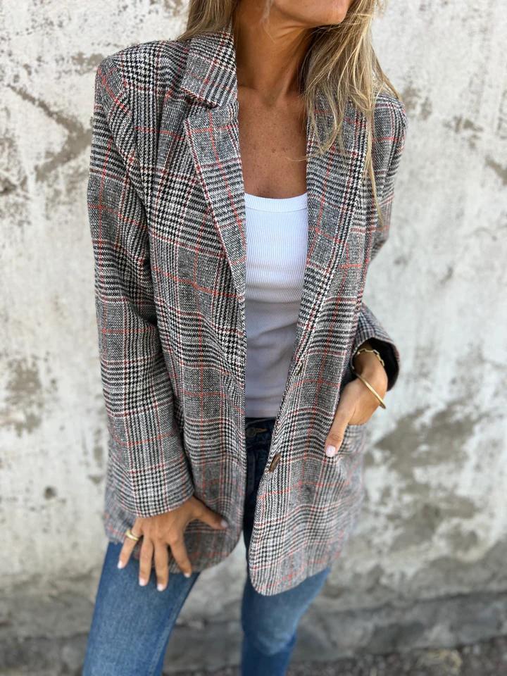 Alicja | Elegante chaqueta de cuadros para Mujer - Imagen 6