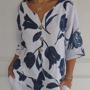 Delphine - Elegante blusa floral