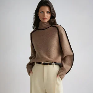 ARABÉLLE - JERSEY DE CUELLO ALTO PARA MUJER