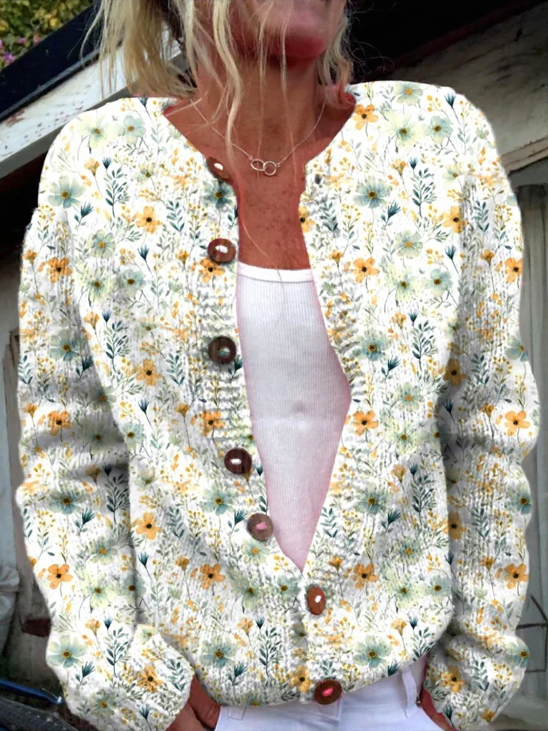 Rosa - Cárdigan con estampado - Imagen 8