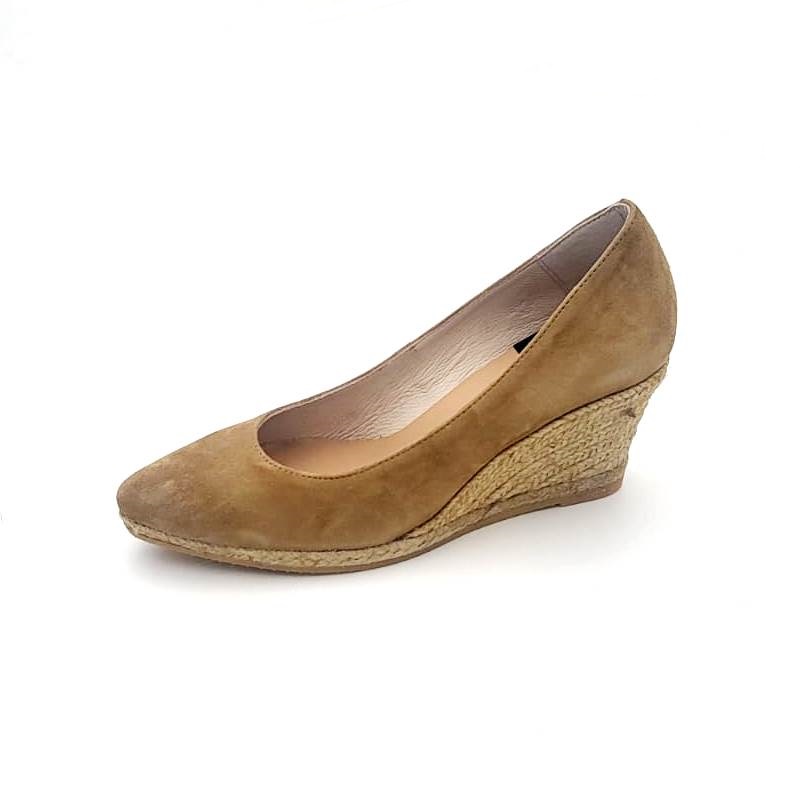 Zapatos salón Gaimo de mujer en piel de ante con tacón de 5 cm - Imagen 5