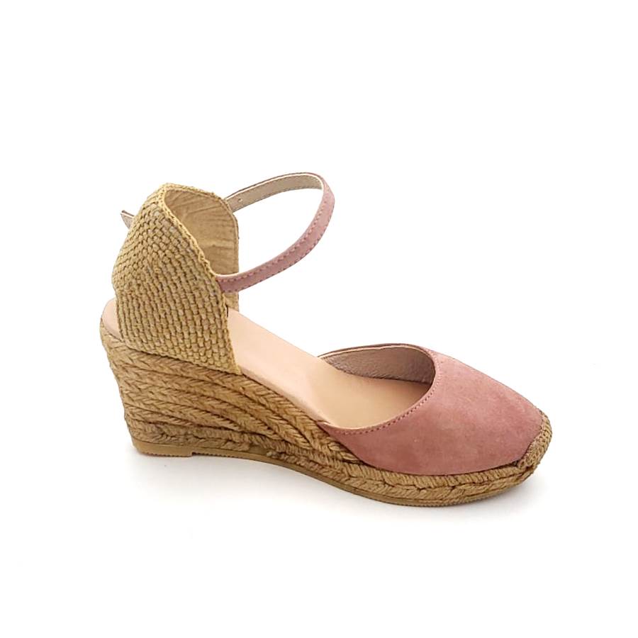Alpargata Gaimo Tipo Mercedita Con Tacón De 5cm Y Con Cierre De Hebilla Y Suela De Yute Con Goma Antideslizante - Imagen 8