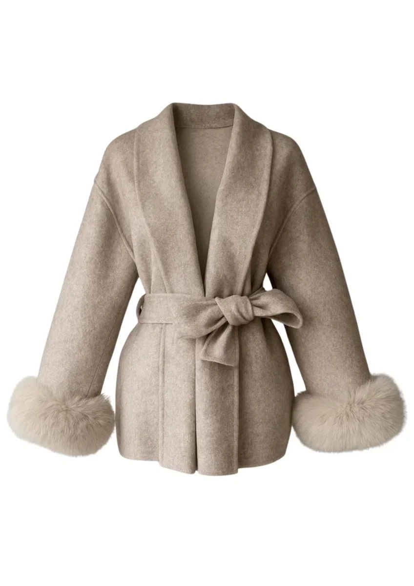Arctic Grace | Elegante abrigo de lana - Imagen 7